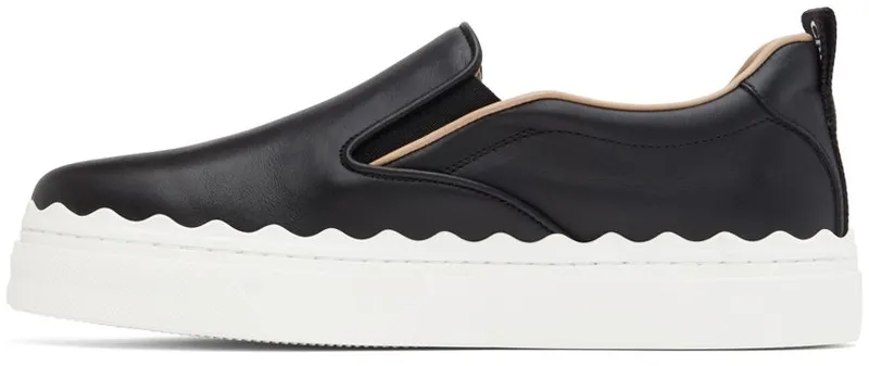 Chloé White Lauren Slip-On Sneakers (CHC21U42142)