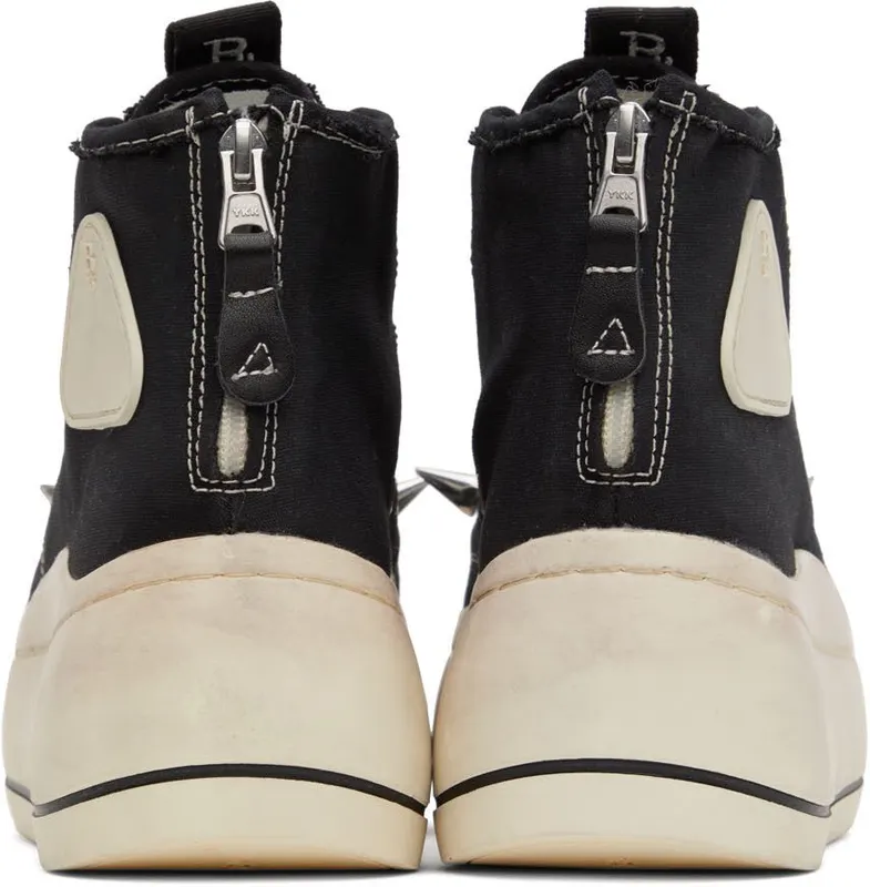 R13 Black Pyramid Studded Kurt Sneakers (R13MS5034-001)