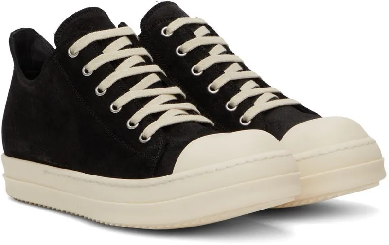 Rick Owens Gray Suede Sneakers (RU02B2891 LCC)