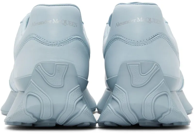 Alexander McQueen Blue Sprint Low-Top Sneakers (705076WIC96)