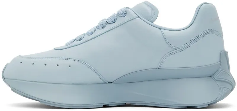 Alexander McQueen Blue Sprint Low-Top Sneakers (705076WIC96)