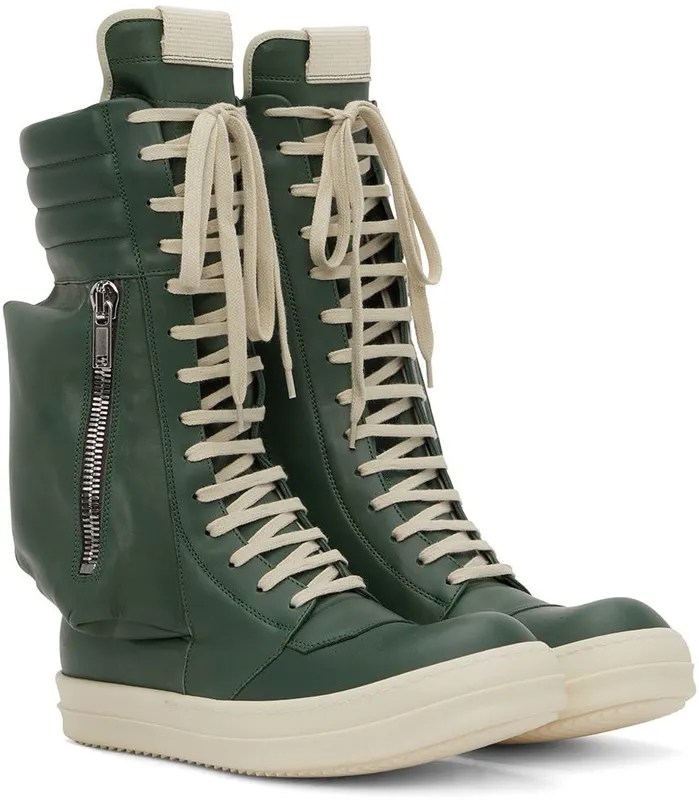 Rick Owens Gray Cargobasket Sneakers (RU02B2899 LCG)