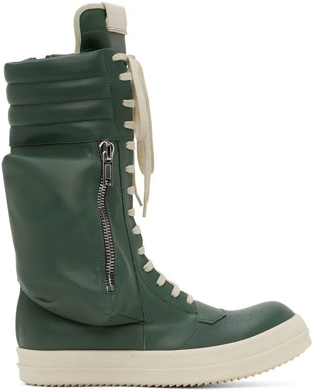 Rick Owens Gray Cargobasket Sneakers (RU02B2899 LCG)