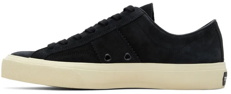 TOM FORD Navy Cambridge Low-Top Sneakers (J0974T-LCL123)