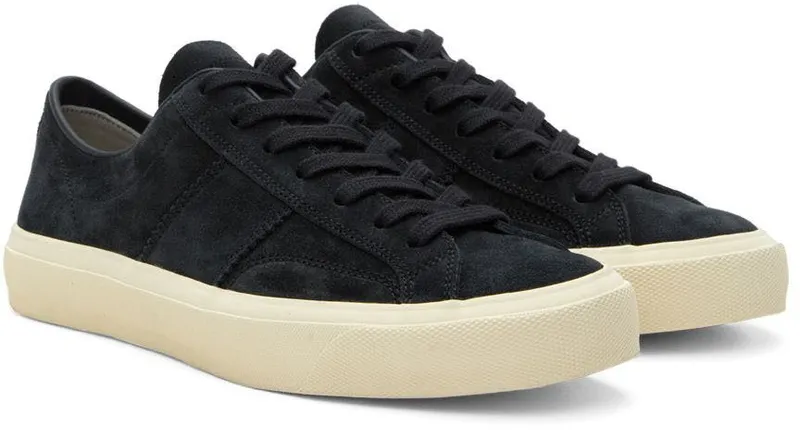 TOM FORD Navy Cambridge Low-Top Sneakers (J0974T-LCL123)