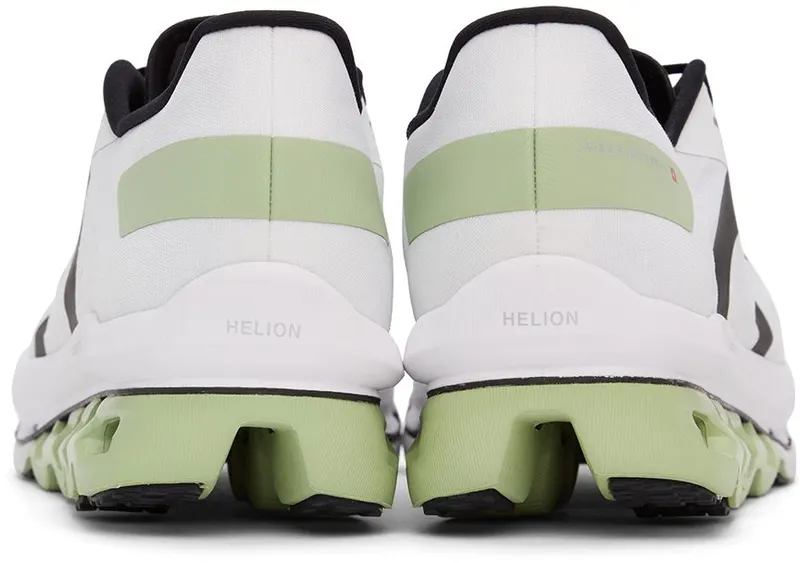 On White & Green Cloudbloom Echo Sneakers (57.98995)