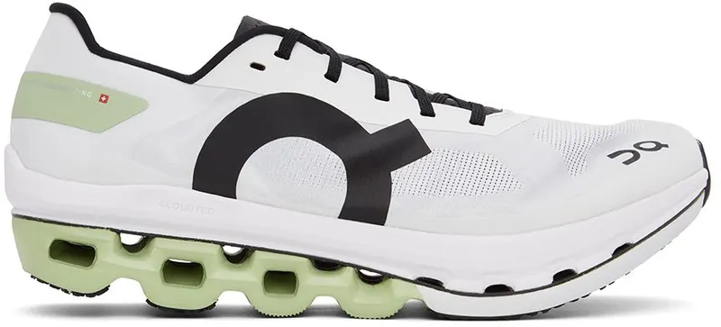 On White & Green Cloudbloom Echo Sneakers (57.98995)