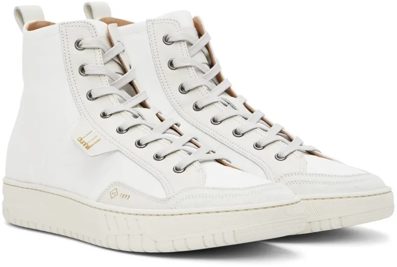 Dunhill Black Canvas Court Sneakers (DU22F1345ST)