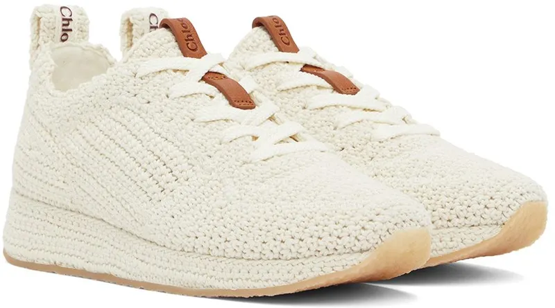 Chloé White Myha Sneakers (CHC22A688AD)