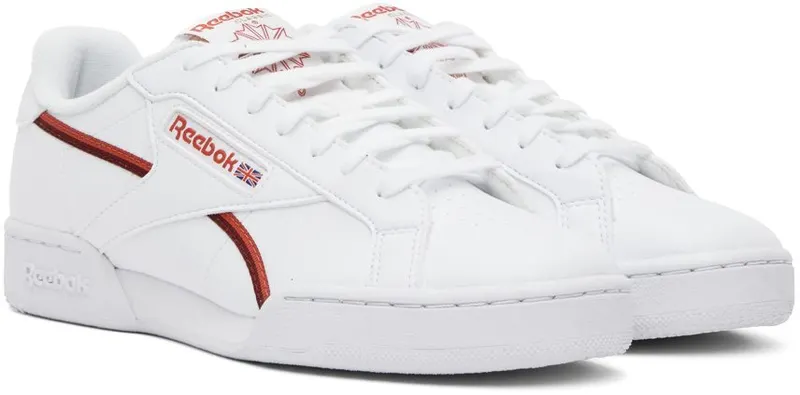 Reebok NPC UK II Vegan Schoenen Cloud White / Rhodonite / Classic Burgundy