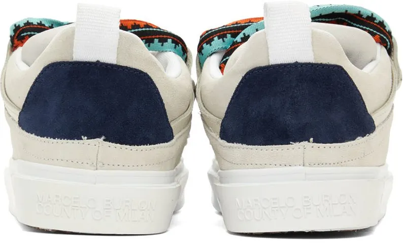 Marcelo Burlon County of Milan Beige Ticinella Sneakers (CMIA097S22LEA0010110)