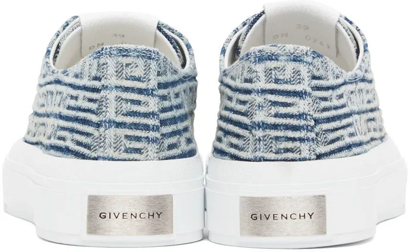 Givenchy Blue 4G City Low-Top Sneakers (BH006DH18M457)