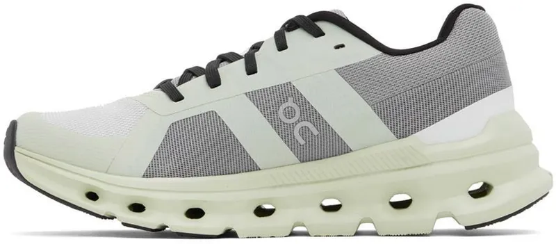 On Gray & Green Cloudrunner Low-Top Sneakers (46.99019)