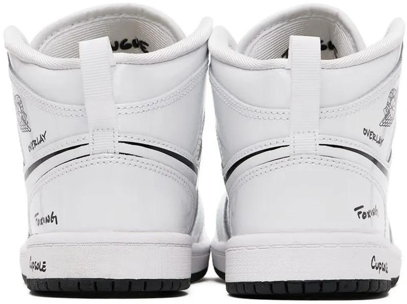 Jordan 1 Mid Schematic (PS) (DQ1866-100)