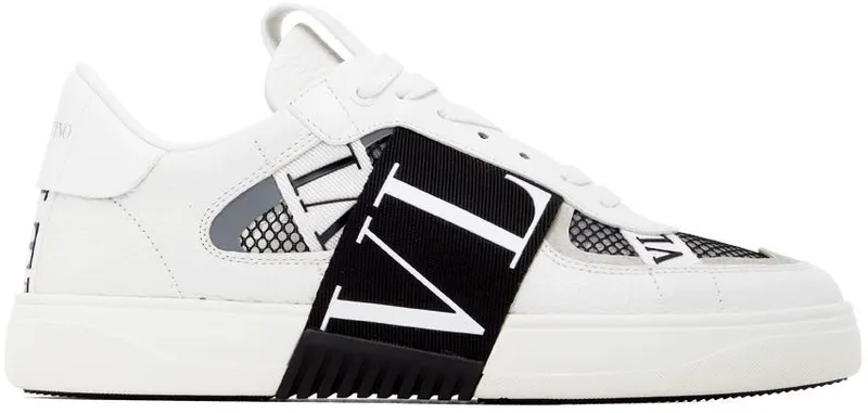 Valentino Garavani White & Black VL7N Low-Top Sneakers (1Y2S0C58SWF)