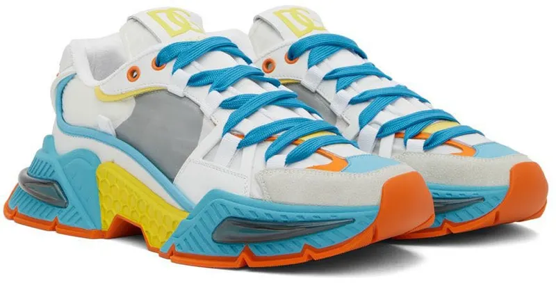 Dolce & Gabbana Blue & White Airmaster Sneakers (CS1984 AY336)
