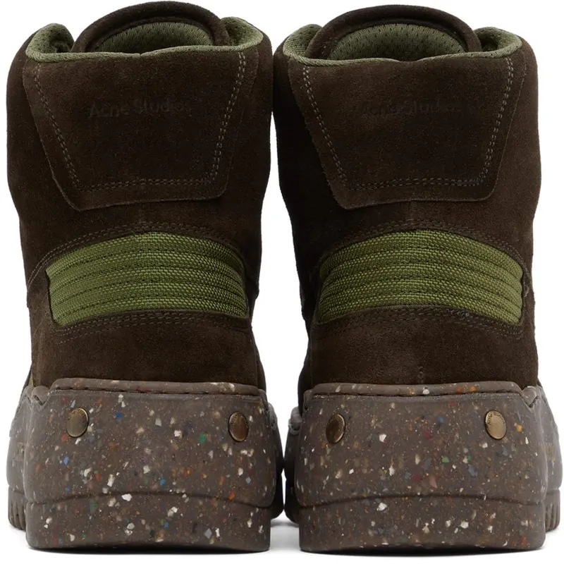 Acne Studios Green Desert Boot High Sneakers (BD0200-)