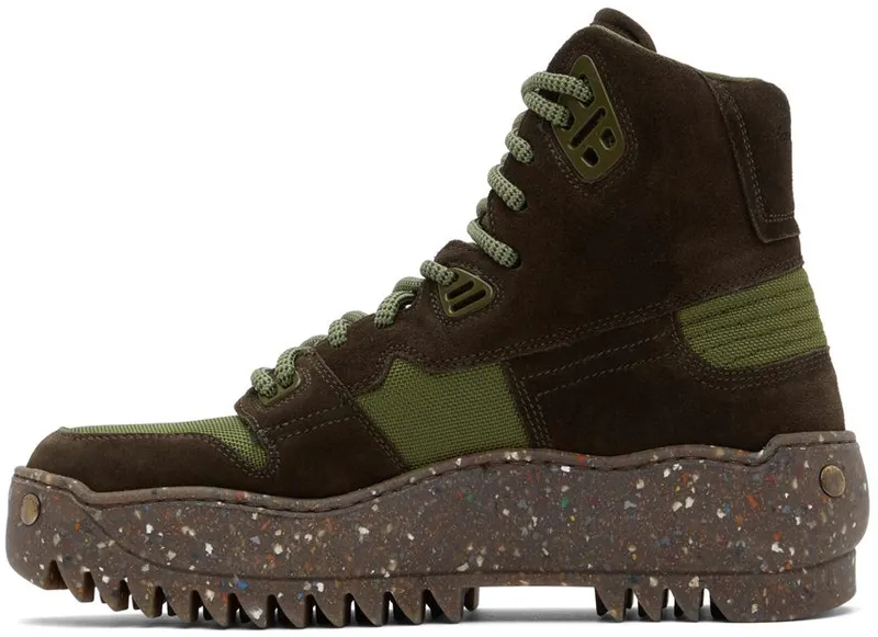 Acne Studios Green Desert Boot High Sneakers (BD0200-)