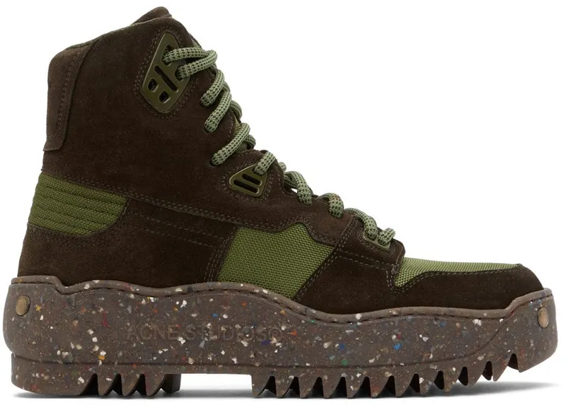 Acne Studios Green Desert Boot High Sneakers (BD0200-)
