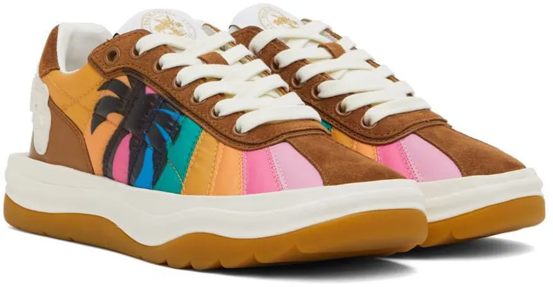 Palm Angels Multicolor Rainbow Sneakers (PWIA044S22FAB0018410)