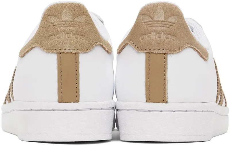 adidas Originals White & Beige Superstar W Sneakers (GZ0868)