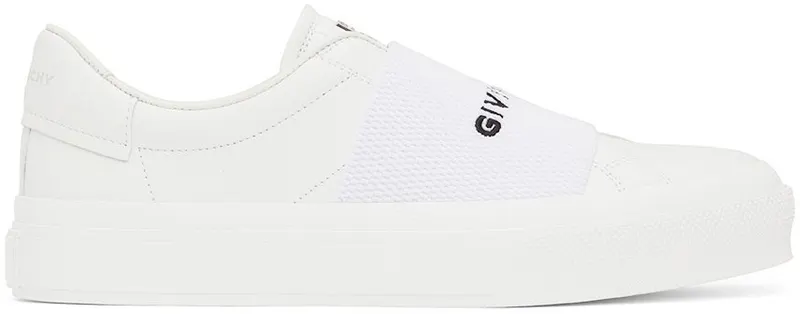 Givenchy White City Court Slip-On Sneakers (BH005XH14X100)