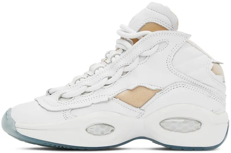 Reebok Maison Margiela Question Mid Memory Of Basketball Schoenen Cloud White / Black / Cloud White