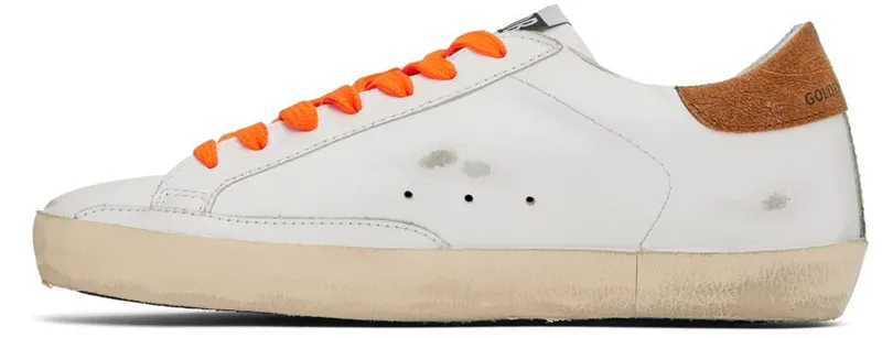 Golden Goose White Super-Star Classic Low-Top Sneakers (GMF00270.F002550.10904)