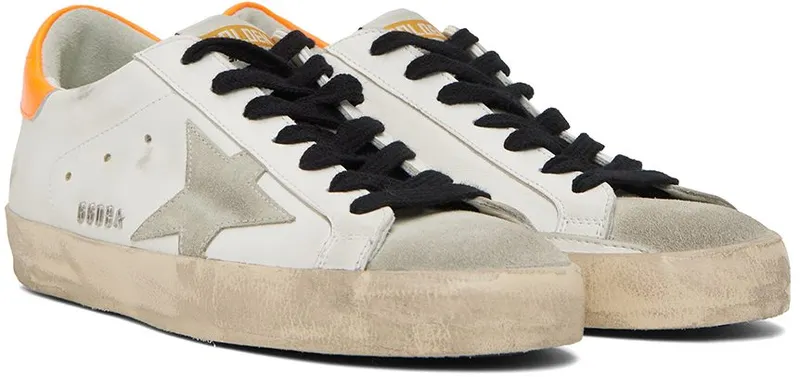 Golden Goose White Super-Star Classic Low-Top Sneakers (GMF00101.F002554.10907)