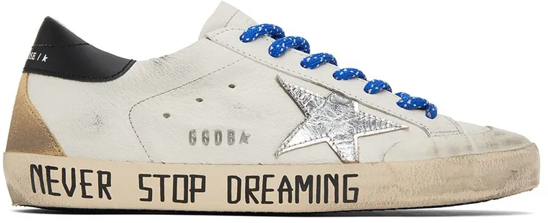 Golden Goose White Super-Star Penstar Classic Low-Top Sneakers (GMF00175.F002553.1090)