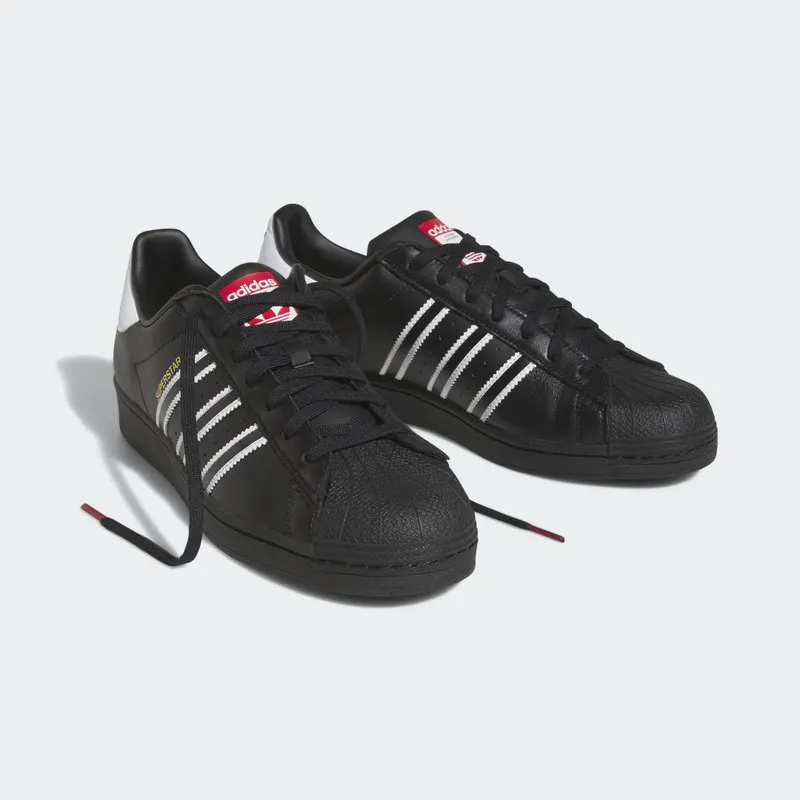 adidas Superstar Core Black / Cloud White / Team Power Red (GX9877)