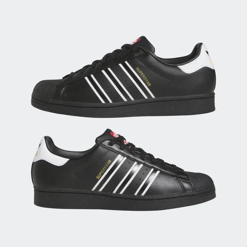 adidas Superstar Core Black / Cloud White / Team Power Red (GX9877)