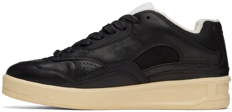 Jil Sander Black Basket Low-Top Sneakers (JSMU860009 MUZ00004N)