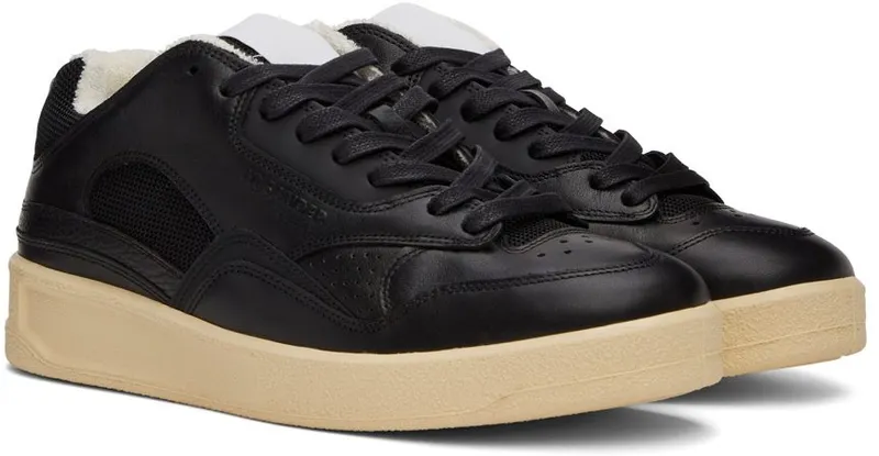 Jil Sander Black Basket Low-Top Sneakers (JSMU860009 MUZ00004N)