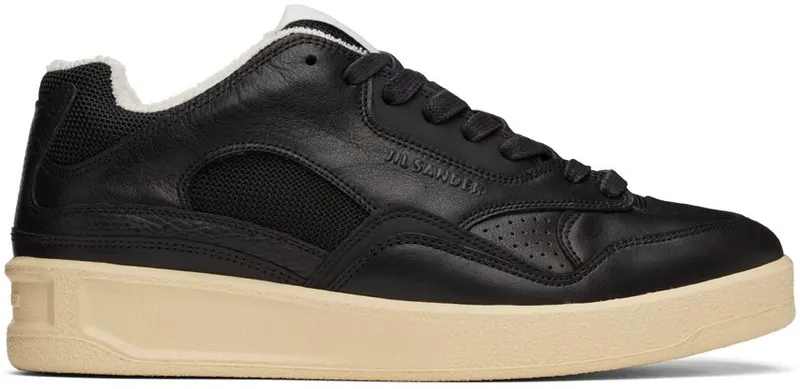Jil Sander Black Basket Low-Top Sneakers (JSMU860009 MUZ00004N)