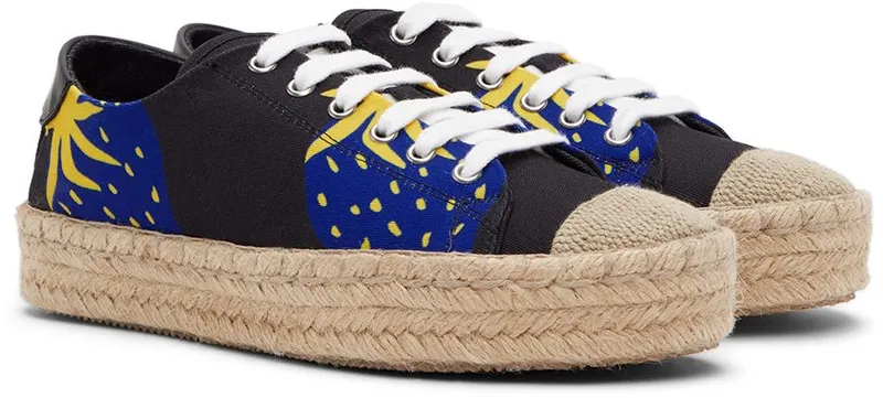 JW Anderson Beige Print Espadrille Sneakers (ANM36501A)
