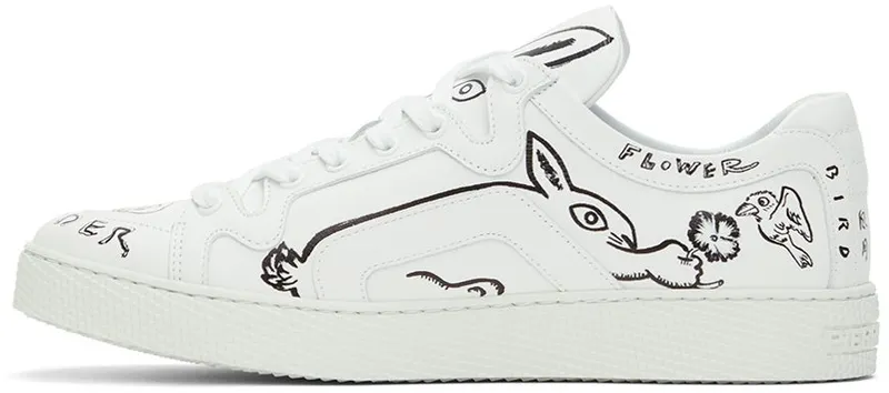 Pierre Hardy Shinsuke Kawahara Editon White Usagi 104 Sneakers (VX02)