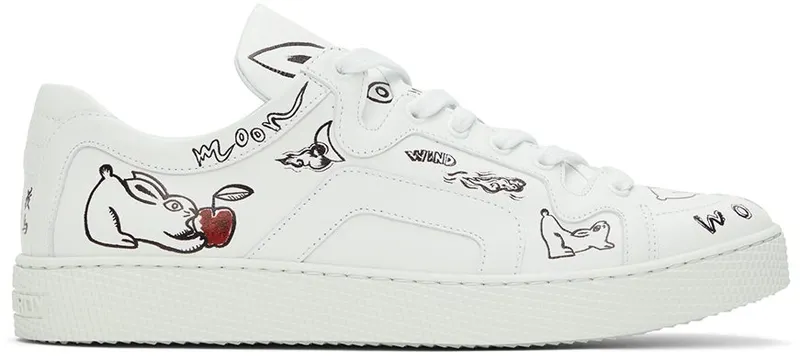 Pierre Hardy Shinsuke Kawahara Editon White Usagi 104 Sneakers (VX02)