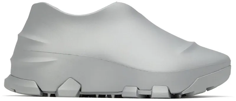 Givenchy Silver Monumental Mallow Low Sneakers (BHZ013H13W)