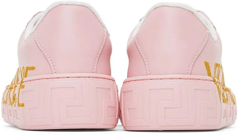 Versace Kids Pink Greca Sneakers (1000888_1A01169_2P500)