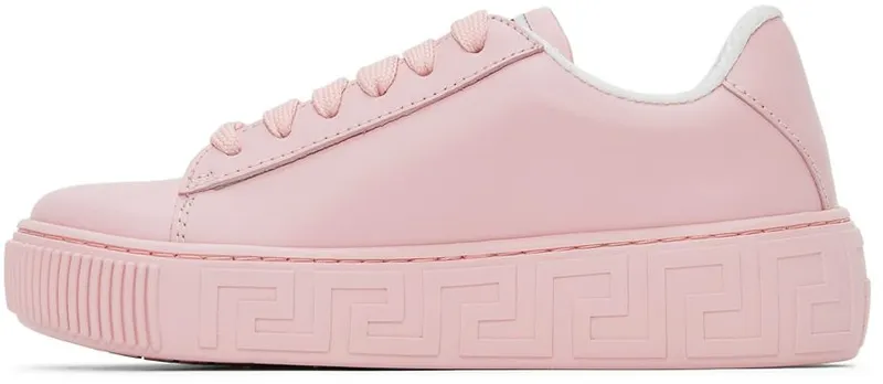 Versace Kids Pink Greca Sneakers (1000888_1A01169_2P500)