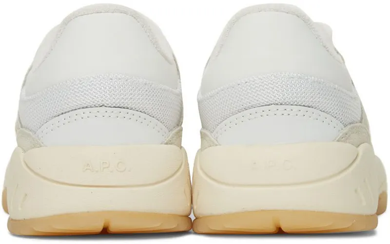 A.P.C. White & Beige Andrea Court Sneakers (PSAGV-M56116)