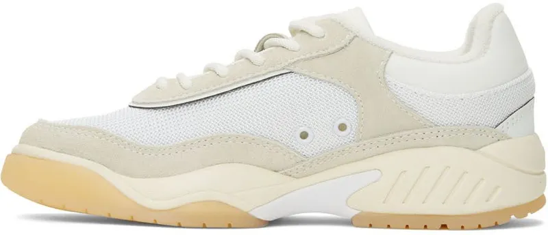 A.P.C. White & Beige Andrea Court Sneakers (PSAGV-M56116)