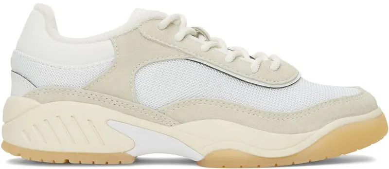A.P.C. White & Beige Andrea Court Sneakers (PSAGV-M56116)