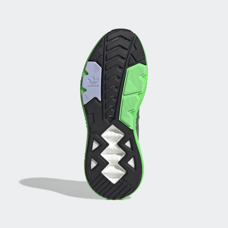 adidas ZX 5K BOOST Grey Three / Core Black / Screaming Green (GV7701)