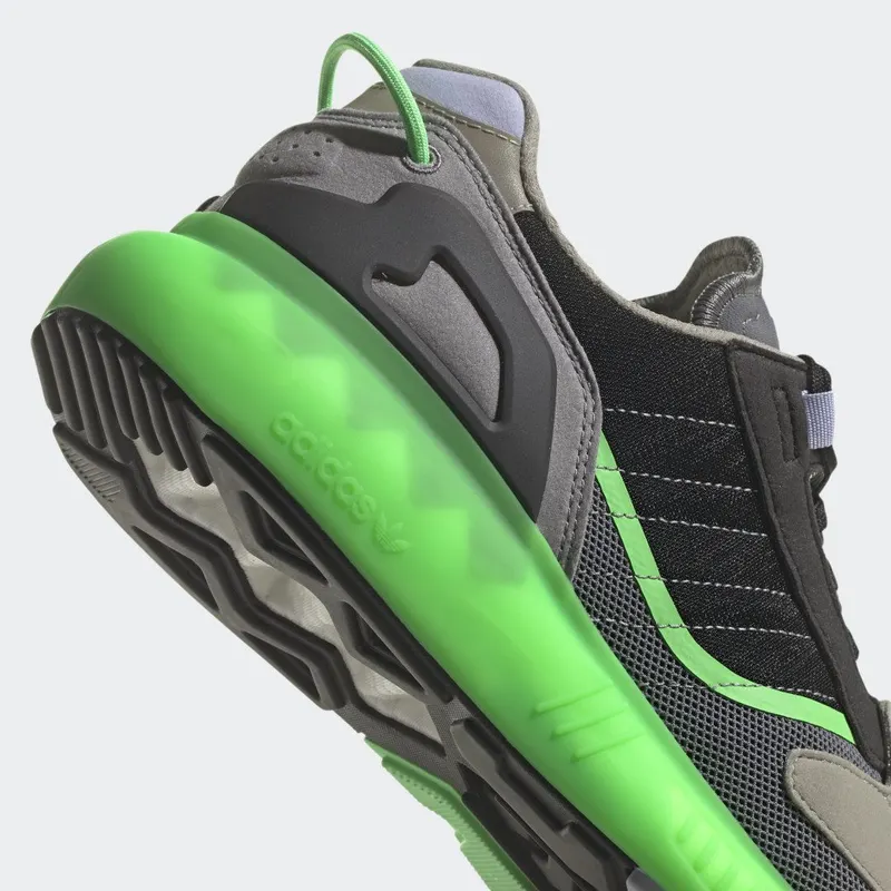 adidas ZX 5K BOOST Grey Three / Core Black / Screaming Green (GV7701)