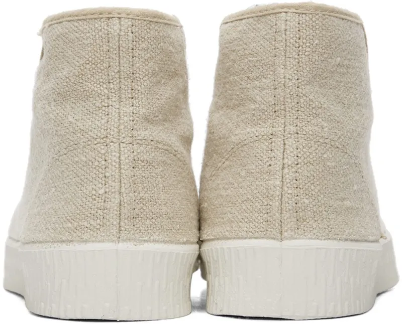 Spalwart Beige Linen Special Mid Sneakers (34051100030)
