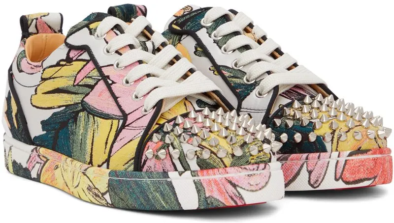 Christian Louboutin Multicolor Fun Louis Junior Spikes Sneakers (1220657)