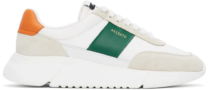 Axel Arigato SSENSE Exclusive White & Green Genesis Vintage Sneakers (27566)