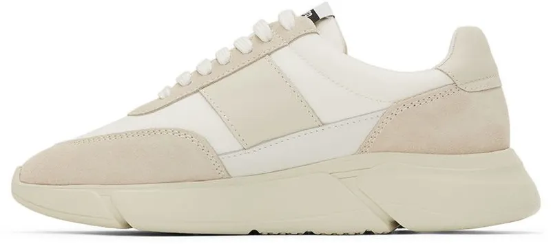 Axel Arigato White & Taupe Genesis Vintage Runner Sneakers (84077)